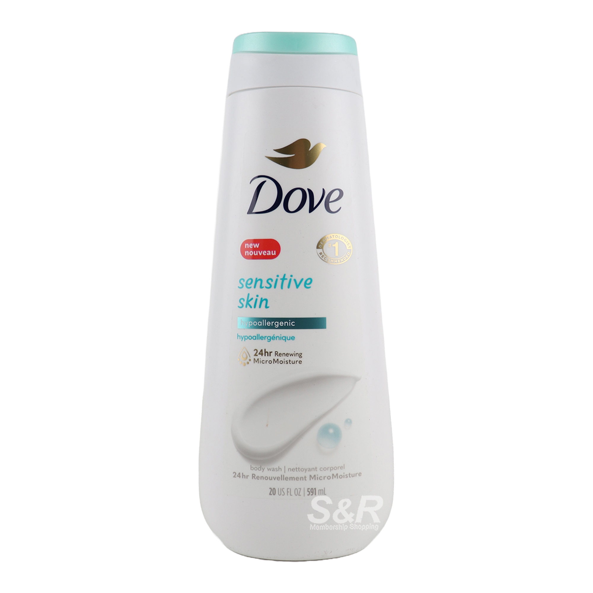 Dove Sensitive Skin Nourishing Body Wash 591mL